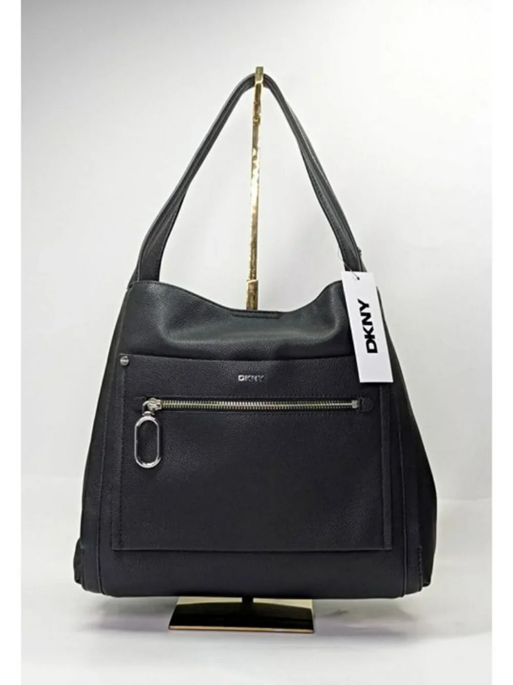 DKNY Nala Women's Magnetic Closure Medium Size Black Hobo (MSRP $198)